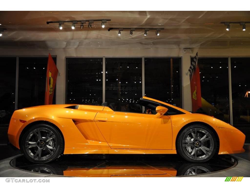 2008 Gallardo Spyder - Arancio Borealis (Orange) / Nero Perseus photo #32