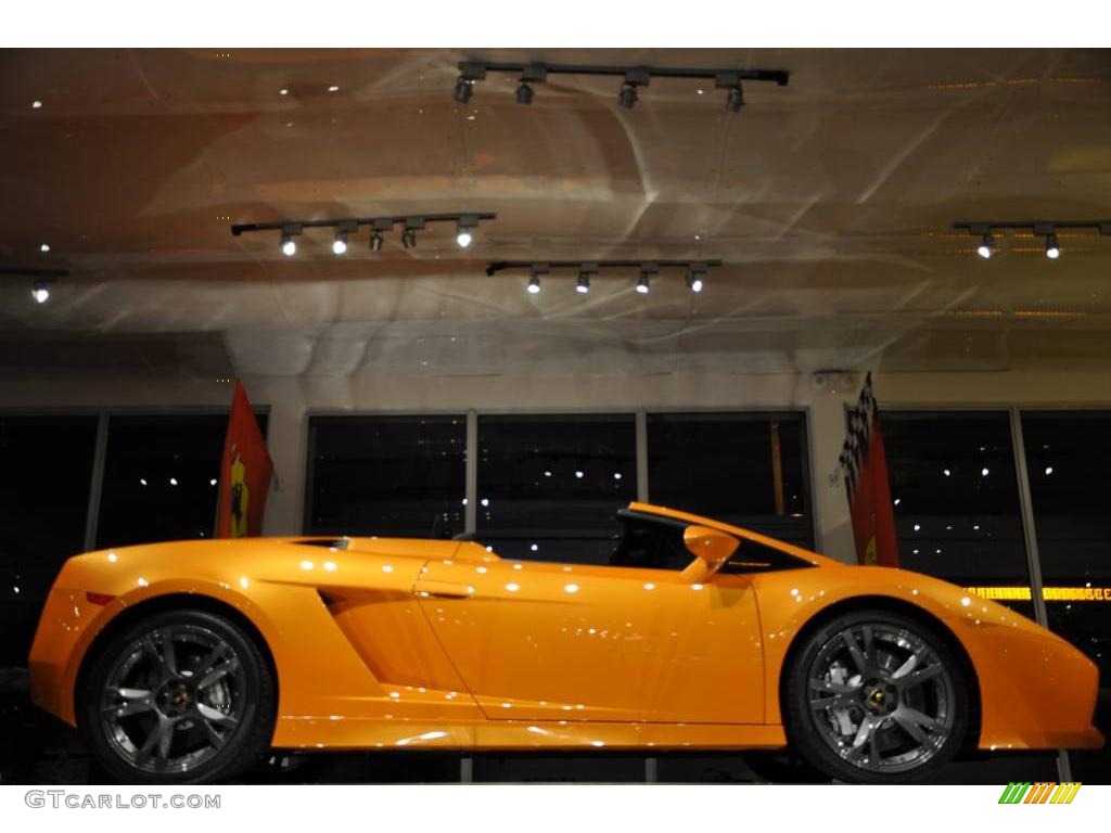 2008 Gallardo Spyder - Arancio Borealis (Orange) / Nero Perseus photo #33