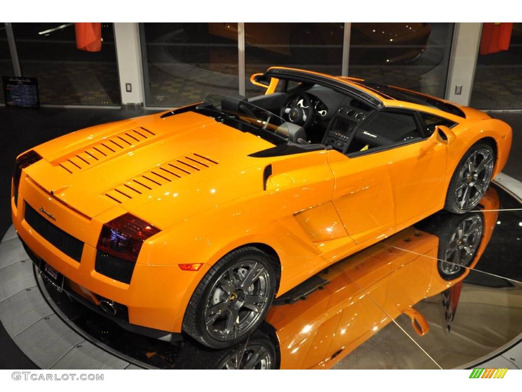 2008 Gallardo Spyder - Arancio Borealis (Orange) / Nero Perseus photo #34
