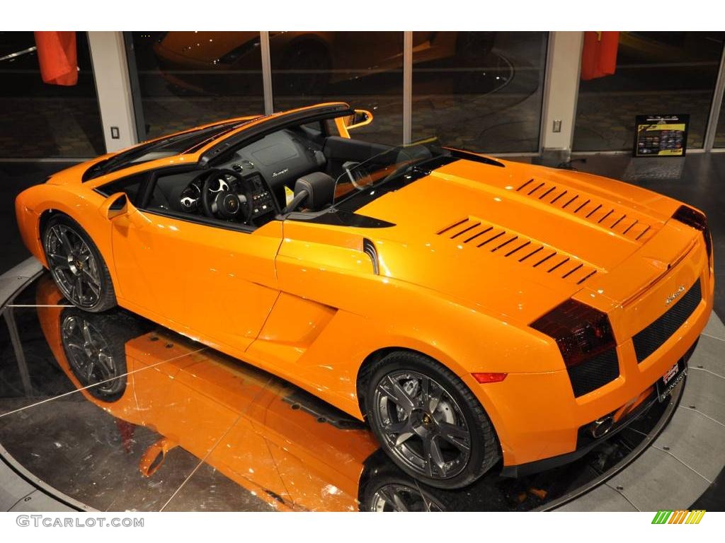 2008 Gallardo Spyder - Arancio Borealis (Orange) / Nero Perseus photo #37