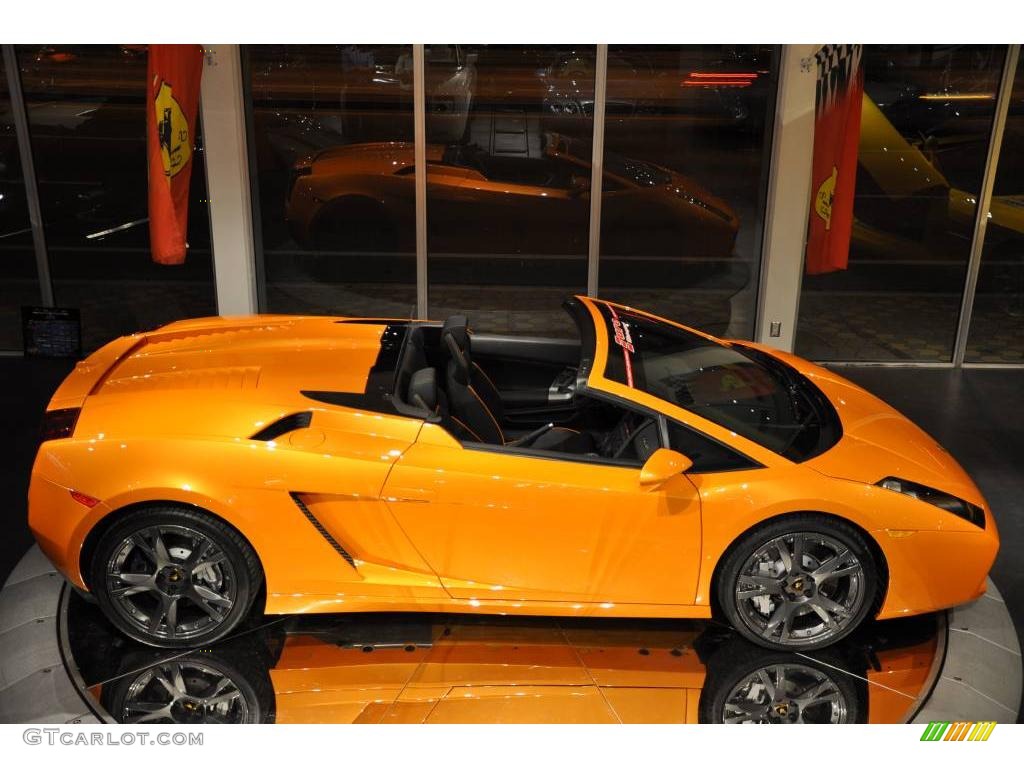 2008 Gallardo Spyder - Arancio Borealis (Orange) / Nero Perseus photo #38