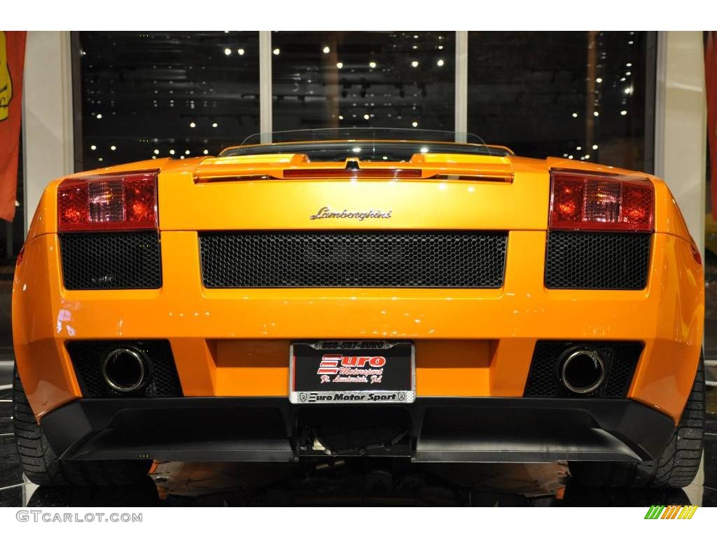 2008 Gallardo Spyder - Arancio Borealis (Orange) / Nero Perseus photo #39