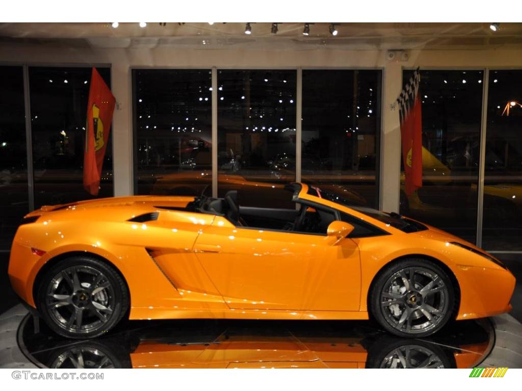 2008 Gallardo Spyder - Arancio Borealis (Orange) / Nero Perseus photo #40