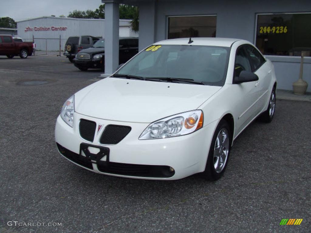 2008 Pontiac G6 GT Sedan - Ivory White Color / Ebony Black Interior