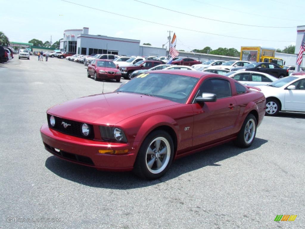 2006 Mustang GT Deluxe Coupe - Redfire Metallic / Light Graphite photo #1