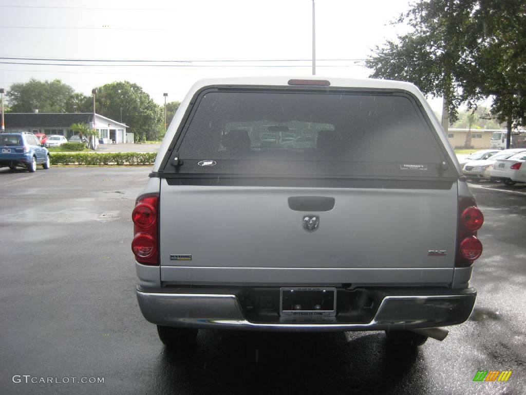 2007 Ram 1500 SLT Quad Cab - Bright Silver Metallic / Medium Slate Gray photo #5