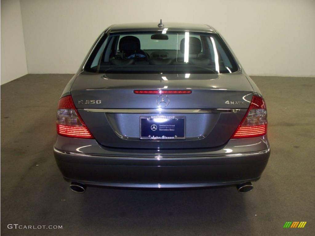 2007 E 350 4Matic Sedan - Flint Grey Metallic / Black photo #3