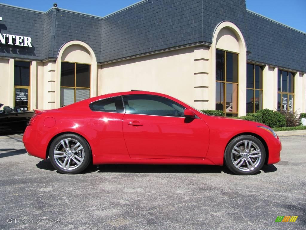 2008 G 37 Journey Coupe - Vibrant Red / Wheat photo #7