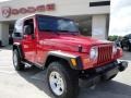 2006 Flame Red Jeep Wrangler Sport 4x4  photo #1