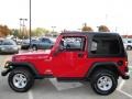 2006 Flame Red Jeep Wrangler Sport 4x4  photo #7