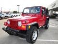 2006 Flame Red Jeep Wrangler Sport 4x4  photo #8