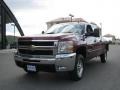 2008 Deep Ruby Metallic Chevrolet Silverado 2500HD LT Z71 Crew Cab 4x4  photo #2