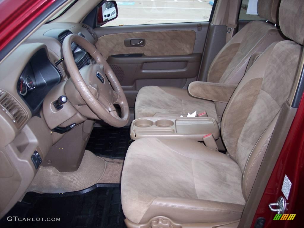 2003 CR-V EX 4WD - Chianti Red Pearl / Saddle photo #13