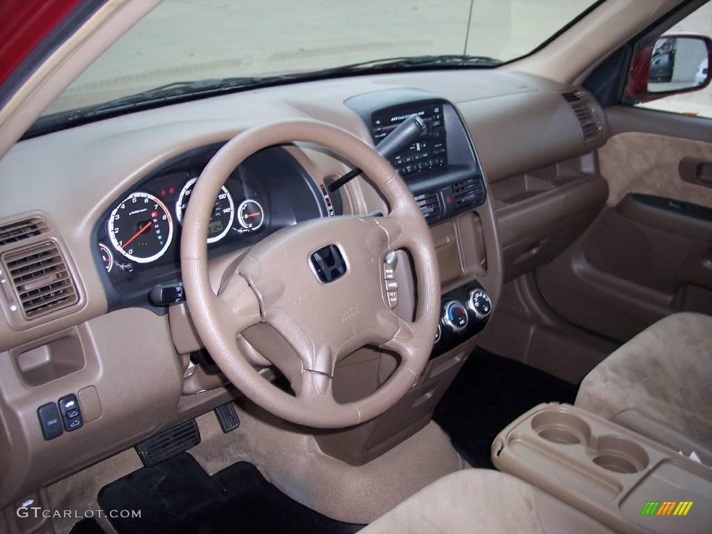 2003 CR-V EX 4WD - Chianti Red Pearl / Saddle photo #14