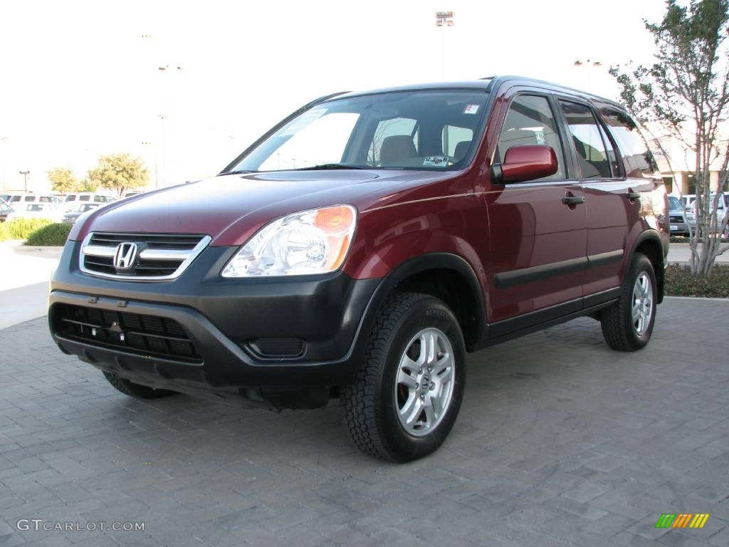 2003 CR-V EX 4WD - Chianti Red Pearl / Saddle photo #3