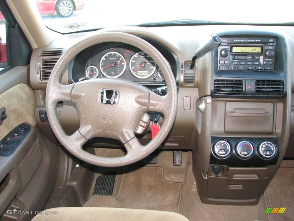 2003 CR-V EX 4WD - Chianti Red Pearl / Saddle photo #14