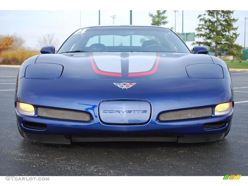 2004 Corvette Z06 - LeMans Blue Metallic / Black photo #2