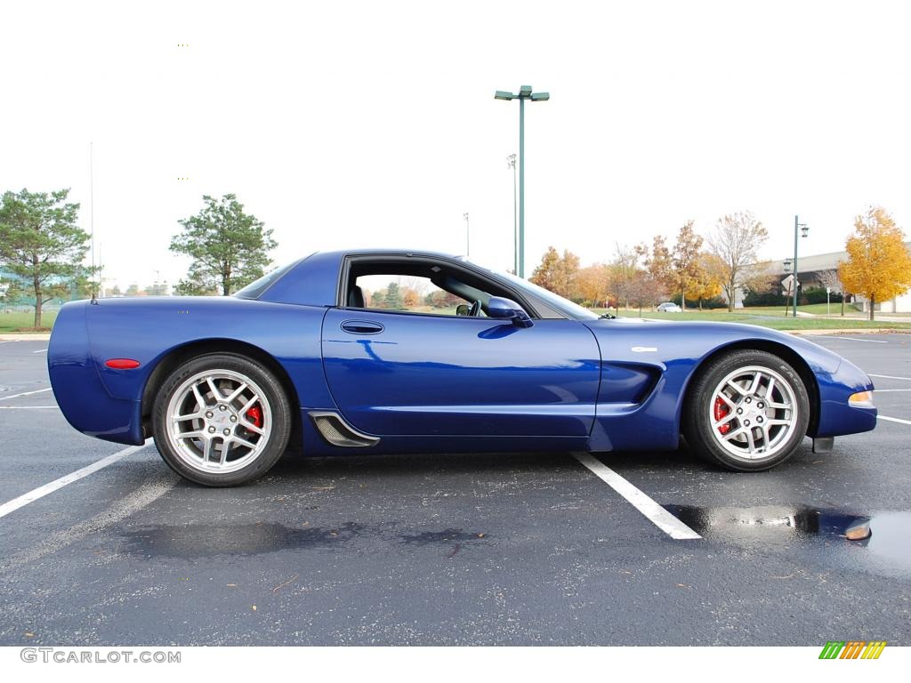 2004 Corvette Z06 - LeMans Blue Metallic / Black photo #4