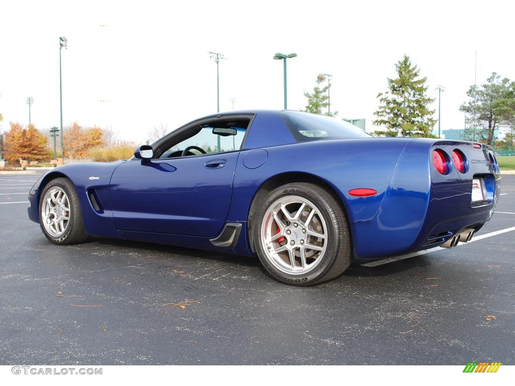 2004 Corvette Z06 - LeMans Blue Metallic / Black photo #5