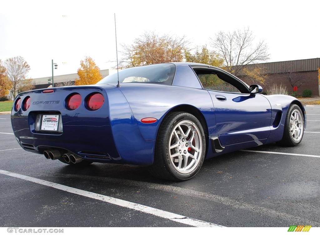 2004 Corvette Z06 - LeMans Blue Metallic / Black photo #7