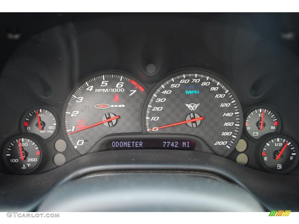 2004 Corvette Z06 - LeMans Blue Metallic / Black photo #16