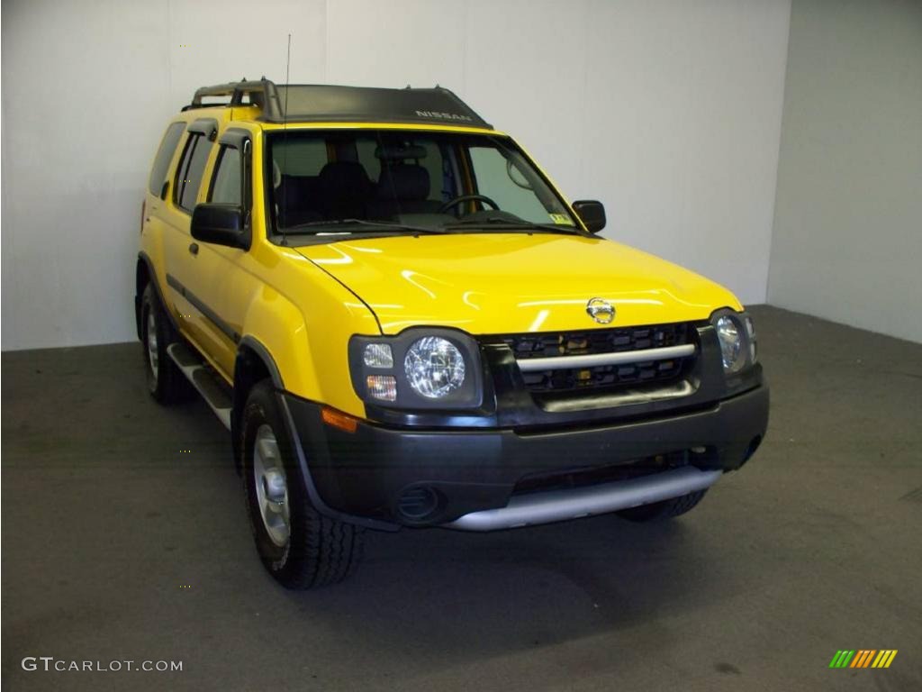 2003 Xterra XE V6 4x4 - Solar Yellow / Gray photo #1