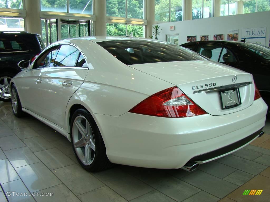 2008 CLS 550 Diamond White Edition - Diamond White Metallic / Cashmere Beige photo #5