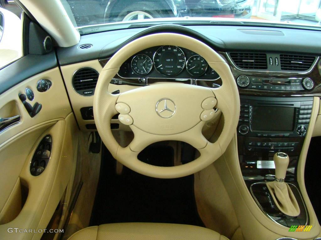 2008 CLS 550 Diamond White Edition - Diamond White Metallic / Cashmere Beige photo #12