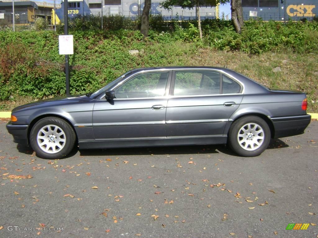 2000 7 Series 740iL Sedan - Anthracite Metallic / Black photo #1