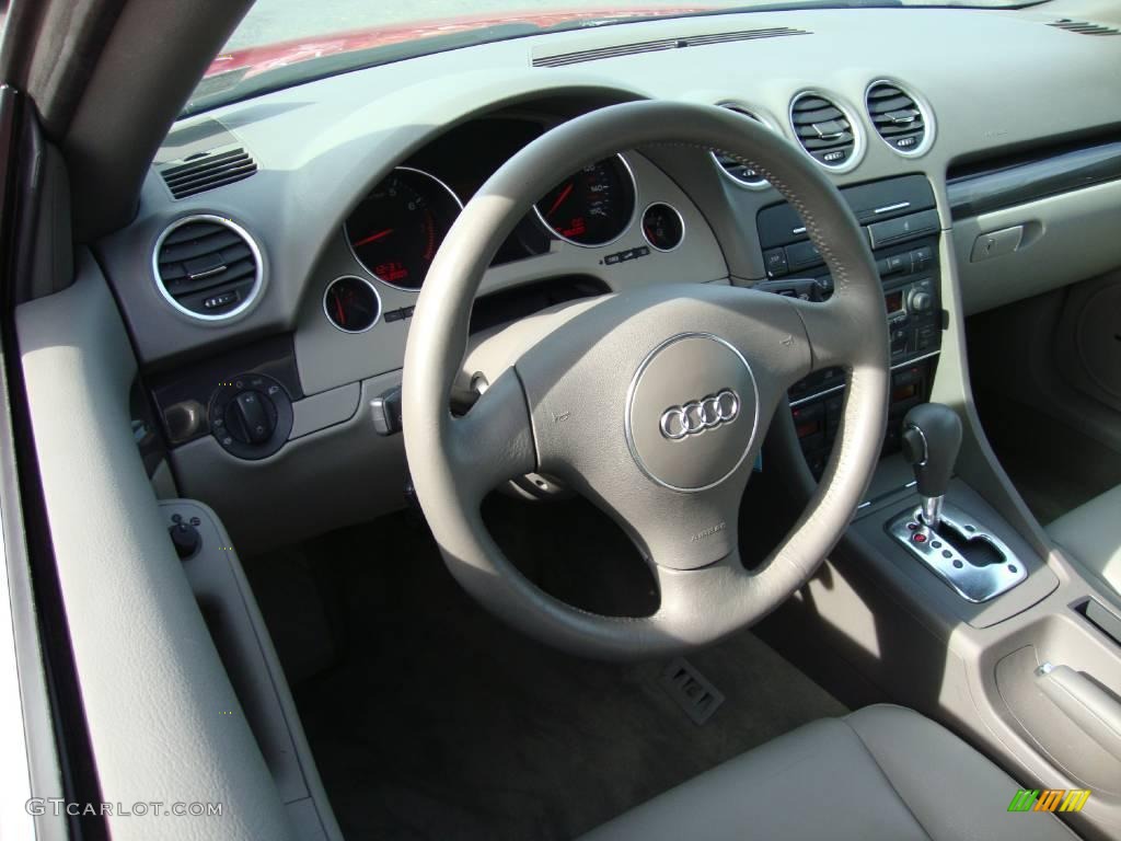 2003 A4 1.8T Cabriolet - Amulet Red / Platinum photo #11