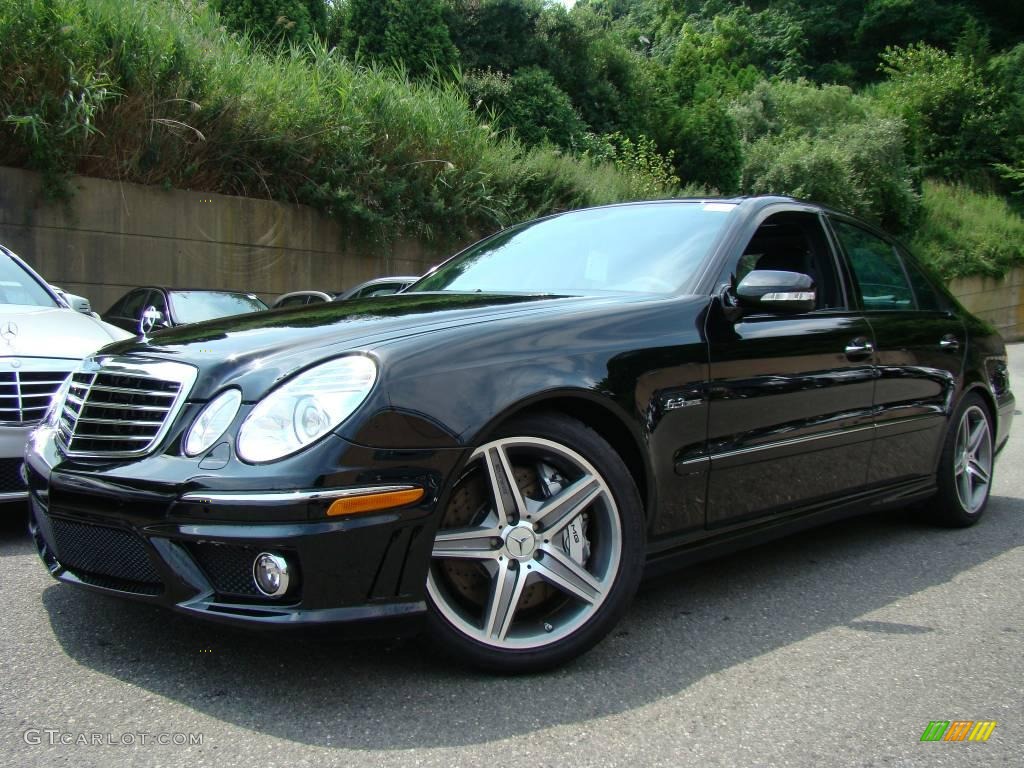 2009 E 63 AMG Sedan - Black / Black photo #1