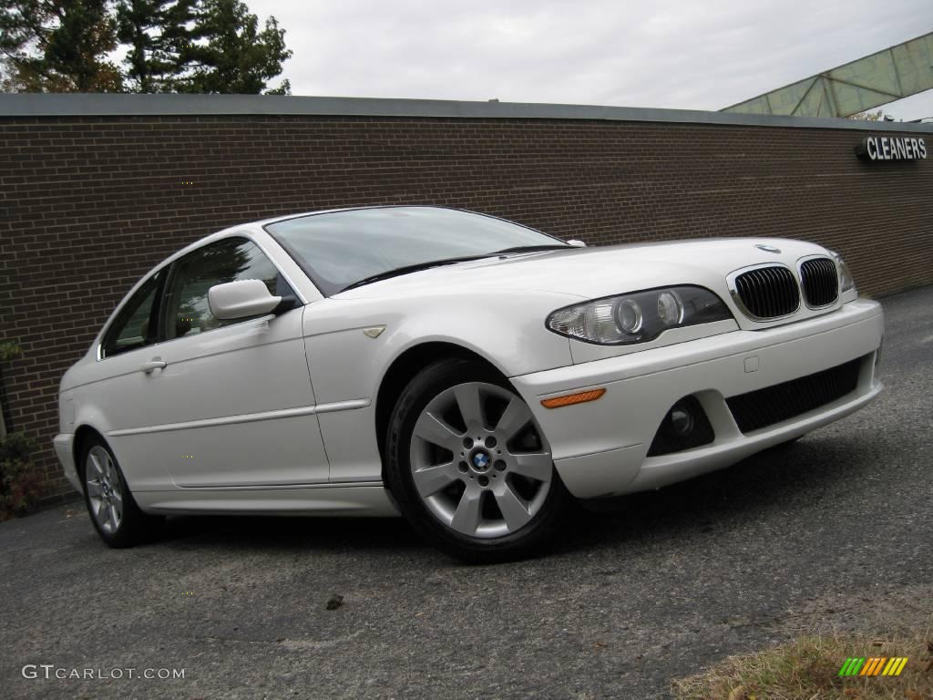 2005 3 Series 325i Coupe - Alpine White / Sand photo #2