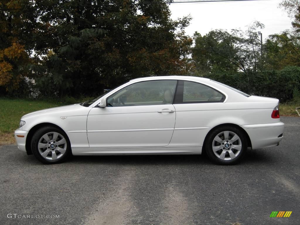 2005 3 Series 325i Coupe - Alpine White / Sand photo #5