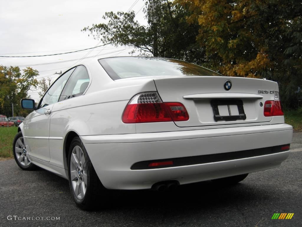 2005 3 Series 325i Coupe - Alpine White / Sand photo #6