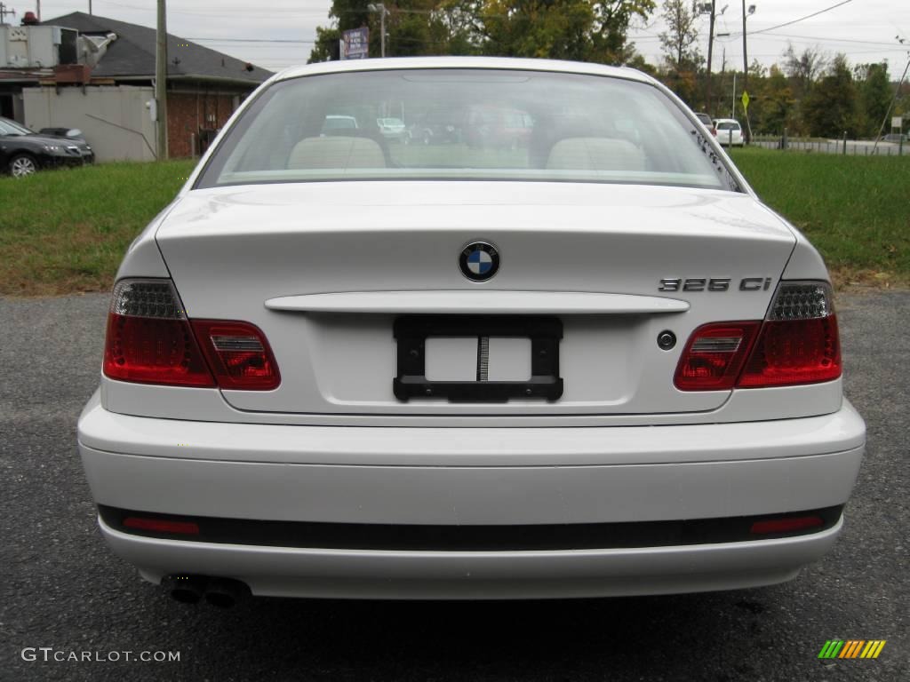 2005 3 Series 325i Coupe - Alpine White / Sand photo #7