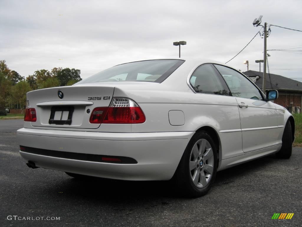2005 3 Series 325i Coupe - Alpine White / Sand photo #8