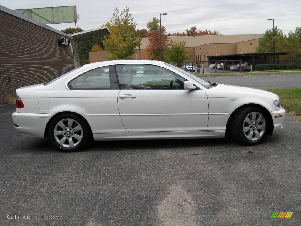 2005 3 Series 325i Coupe - Alpine White / Sand photo #9