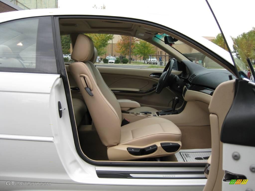 2005 3 Series 325i Coupe - Alpine White / Sand photo #19