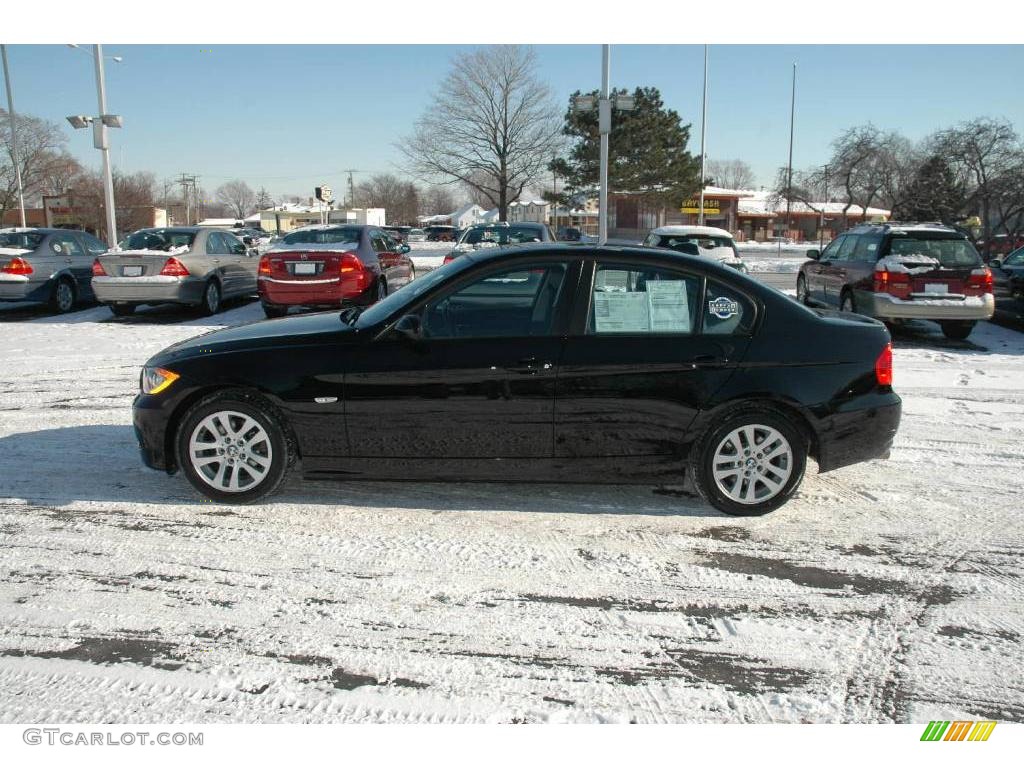 2006 3 Series 325xi Sedan - Jet Black / Black Dakota Leather photo #2