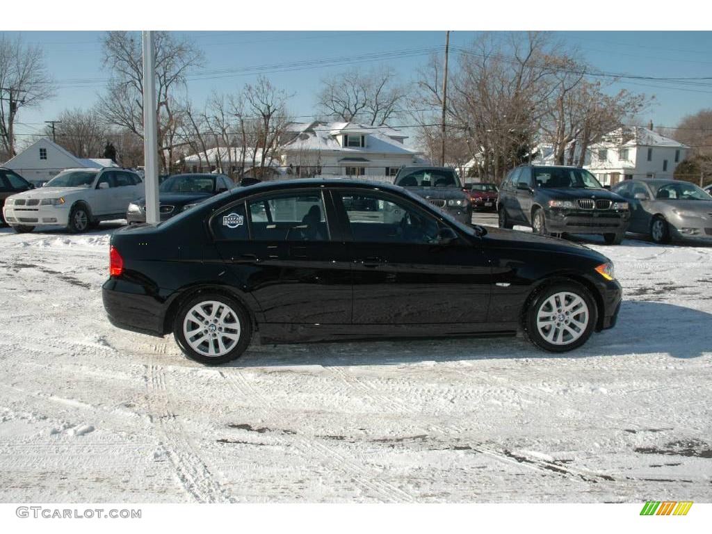 2006 3 Series 325xi Sedan - Jet Black / Black Dakota Leather photo #6