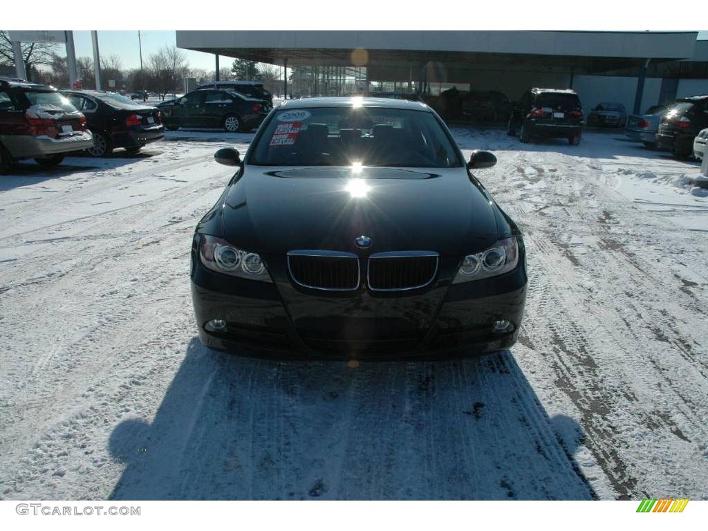 2006 3 Series 325xi Sedan - Jet Black / Black Dakota Leather photo #7