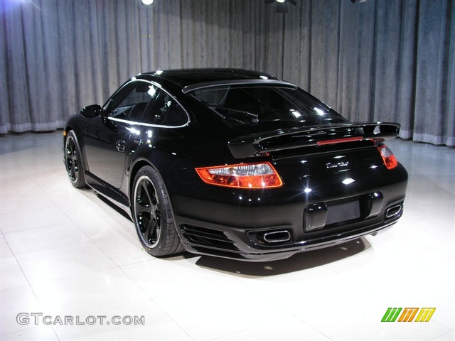 2007 911 Turbo Coupe - Black / Black photo #2