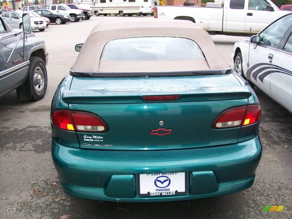 1999 Cavalier Z24 Convertible - Medium Green Metallic / Neutral photo #4