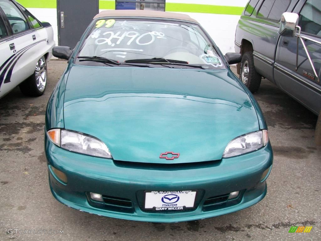 1999 Cavalier Z24 Convertible - Medium Green Metallic / Neutral photo #8