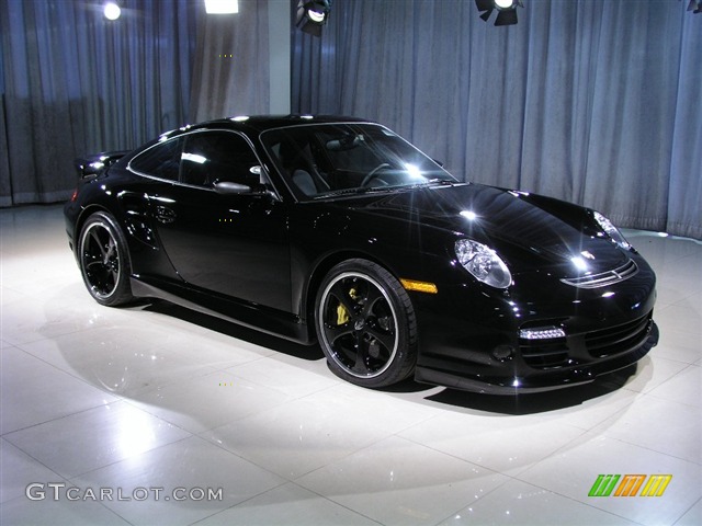 2007 911 Turbo Coupe - Black / Black photo #3