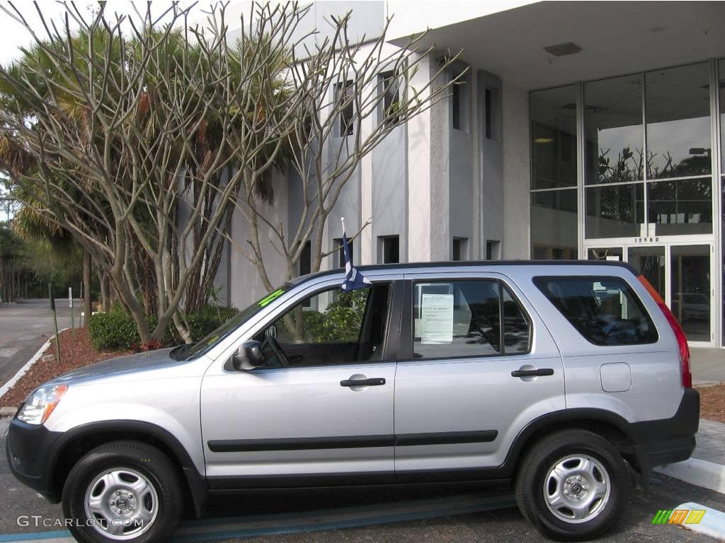 2002 CR-V LX - Satin Silver Metallic / Black photo #5