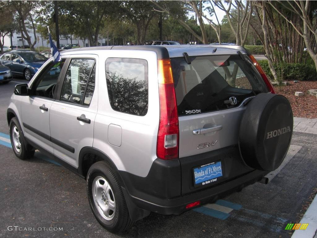 2002 CR-V LX - Satin Silver Metallic / Black photo #6