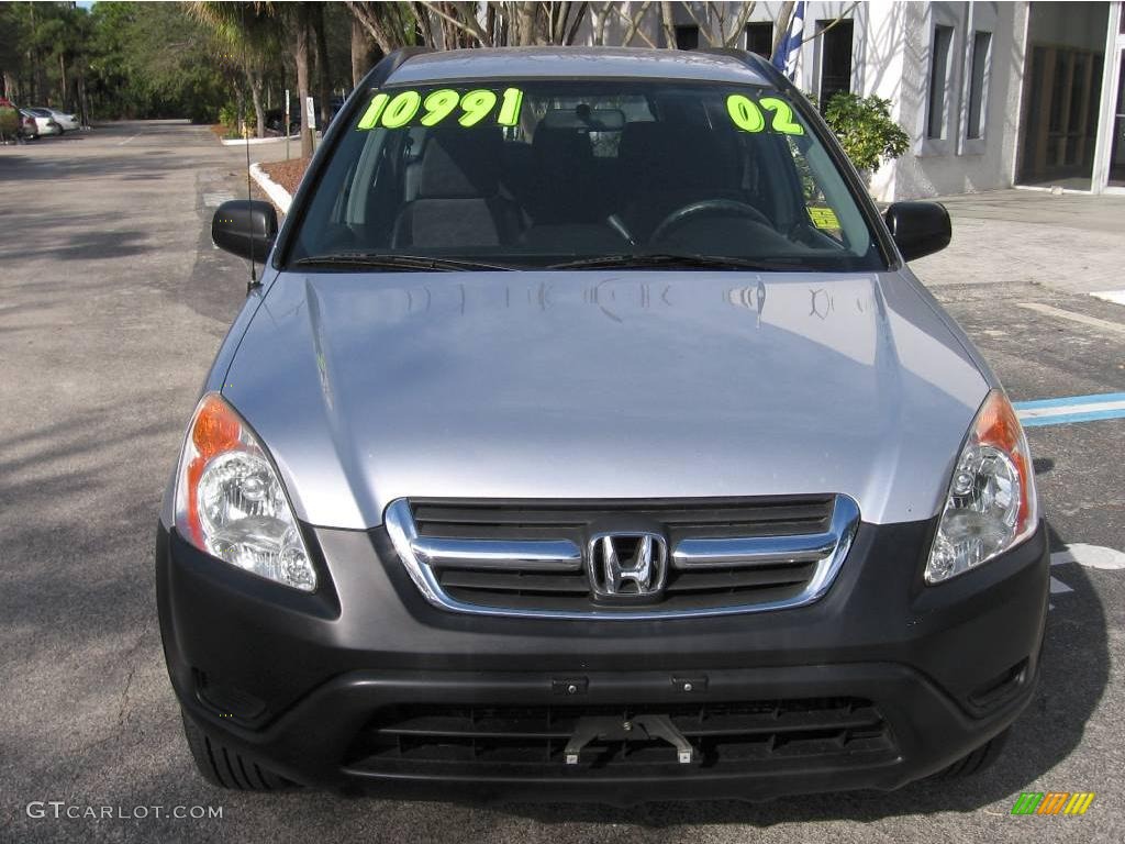 2002 CR-V LX - Satin Silver Metallic / Black photo #7