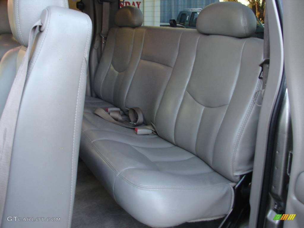2003 Silverado 3500 LT Extended Cab 4x4 Dually - Light Pewter Metallic / Medium Gray photo #8