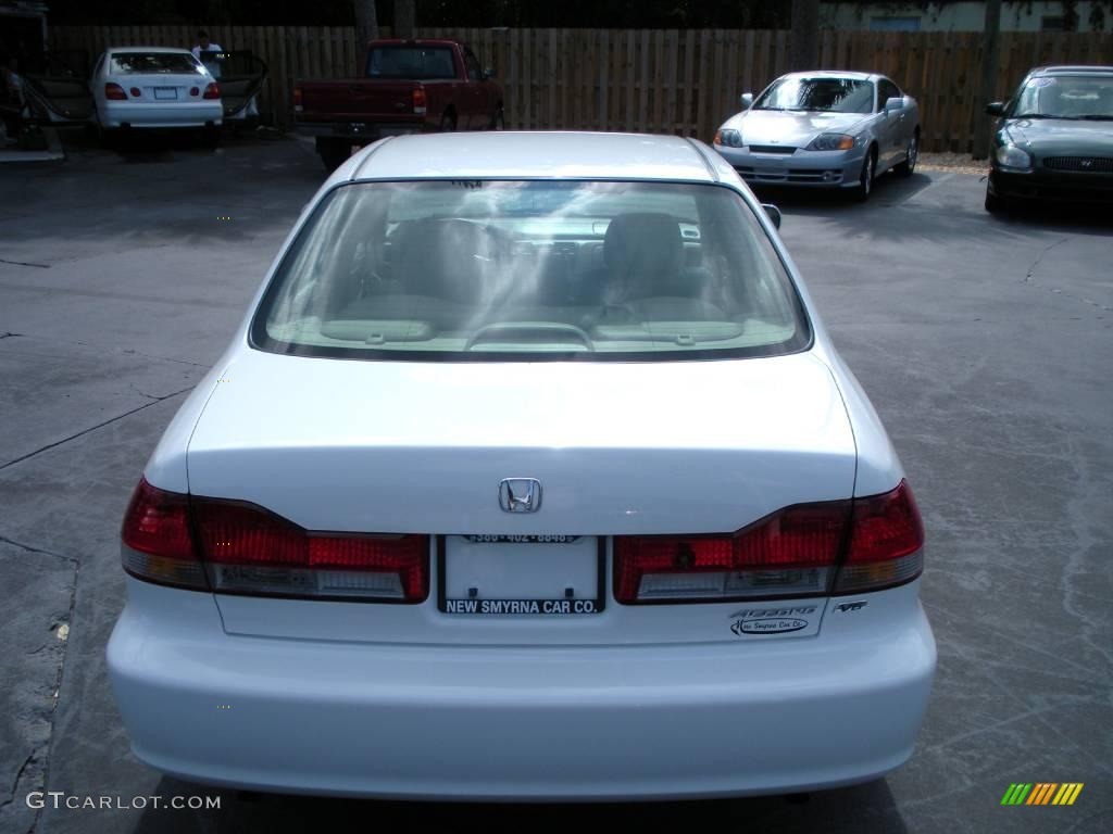 2001 Accord EX V6 Sedan - Taffeta White / Ivory photo #8